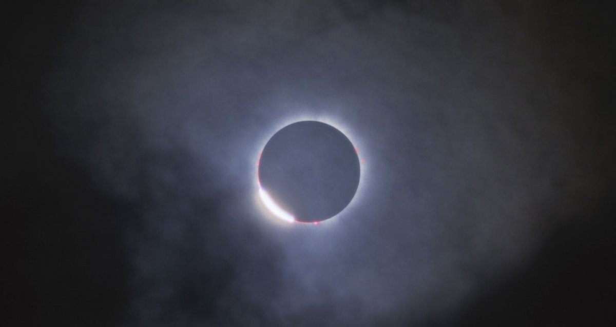 Point d'observation de l'éclipse solaire