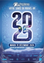 Le réveillon 2025 à Orcières Merlette: Concert et feu d'artifice pour passer en 2025