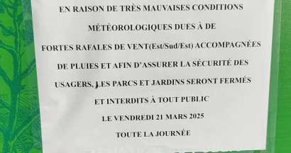 Les parcs et jardins de Marseille et d'Aix resteront fermés ce vendredi 21 mars