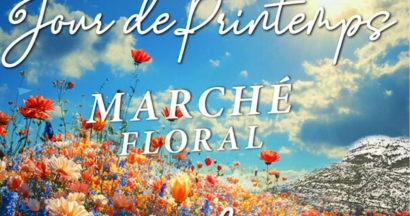 Stands et animations à Aubagne à l'occasion du marché floral le 12 avril