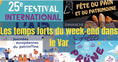 Que faire ce week-end dans le Var ? Les temps forts du 19 au 21 septembre