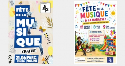 Deux ambiances dans le 11/12 à Marseille pour la fête de la musique