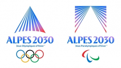 Voici le logo des Jeux Olympiques des Alpes 2030
