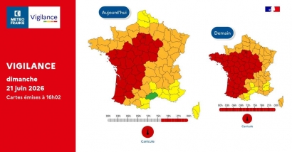 Canicule : les Bouches du Rhône, le Var, les Alpes Maritimes et le Vaucluse passent à leur tour en vigilance orange