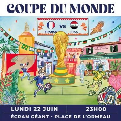 Où voir le match France-Irak ce lundi soir ? Des écrans géants installés pour suivre la Coupe du  Monde