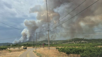 Une nouvelle reprise du feu à Correns ce vendredi après-midi