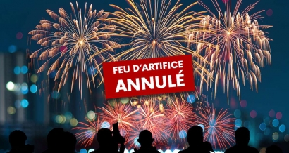 Le feu d'artifice d'Antibes annulé ce soir en raison des intempéries