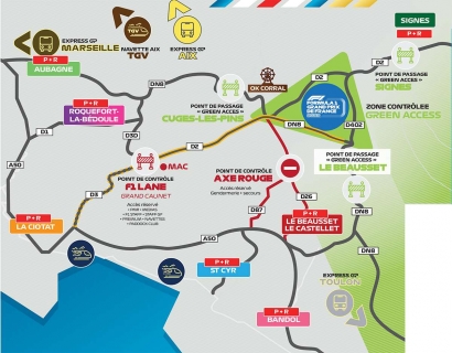 Routes fermées et parking relais: le détail des conditions d'accès pour le Grand Prix de France 2022
