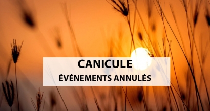 Canicule: toutes les manifestations interdites jusqu'à 19h ce samedi. Le point sur les annulations