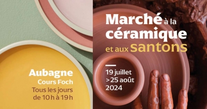 Marché à la céramique et aux santons de retour cet été à Aubagne