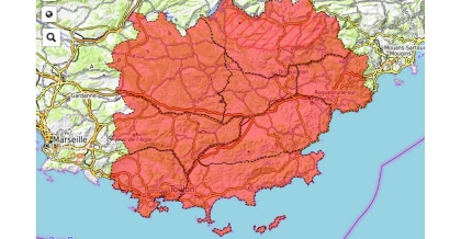 Suite à l'incendie des Maures tous les massifs du Var restent interdits ce mercredi