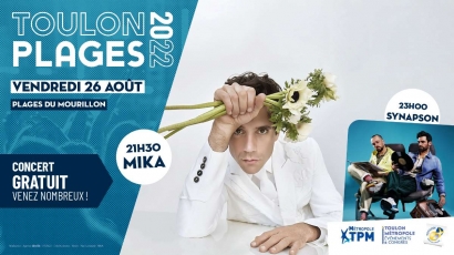 Horaires, bus, parkings... Ce qu'il faut savoir sur le concert gratuit de Mika et Synapson ce vendredi à Toulon