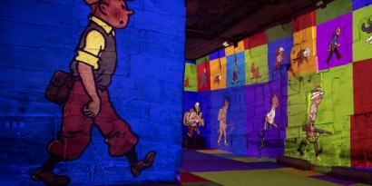Tintin, Milou et tous leurs amis aux Carrières des Lumières