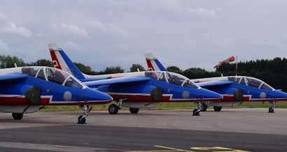 Meeting des 70 ans de la Patrouille de France: pas d'annulation à cause de la pluie