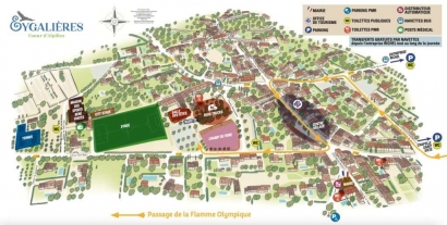 Le parcours et les animations prévues à Eygalières pour le passage de la Flamme Olympique