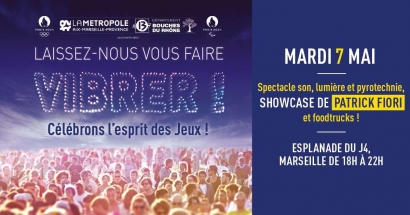 Spectacle de drones et showcase de Patrick Fiori programmés la veille de l'arrivée de la Flamme Olympique à Marseille
