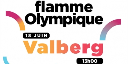 Passage du relais de la Flamme Olympique à Valberg