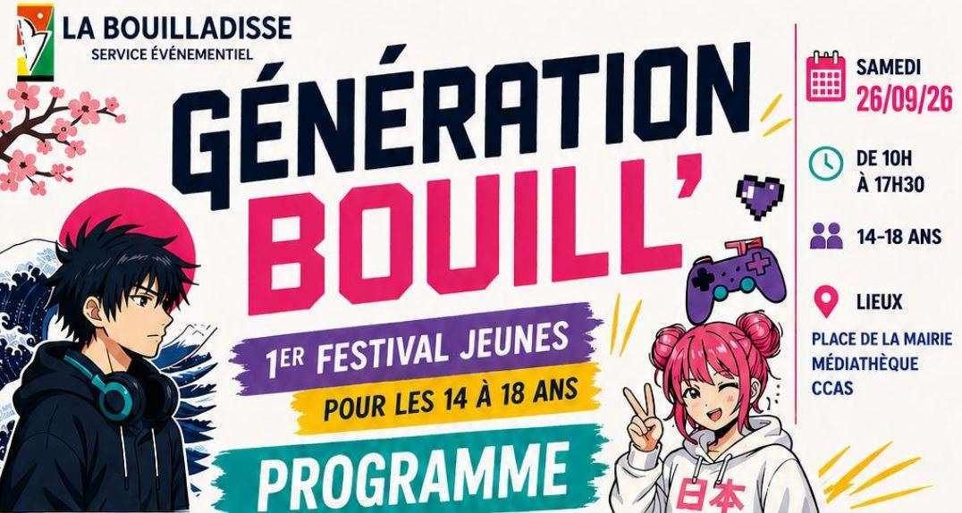 Génération Bouill', 1er Festival jeunes pour les 14-18 ans