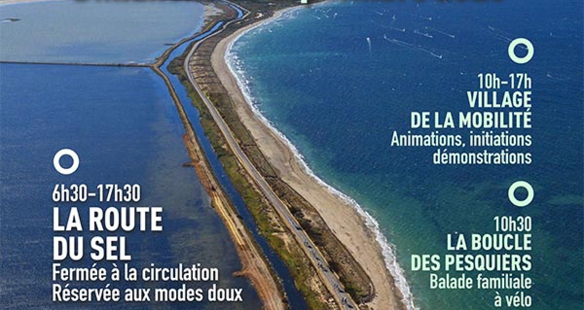 Ce dmainde, la route du sel sera dédiée au vélos à Hyères