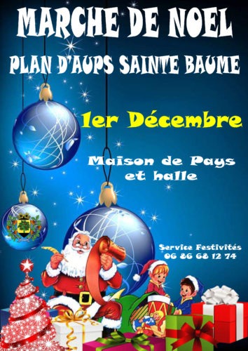 Grand Marché Provencal de Noël à Plan d'Aups