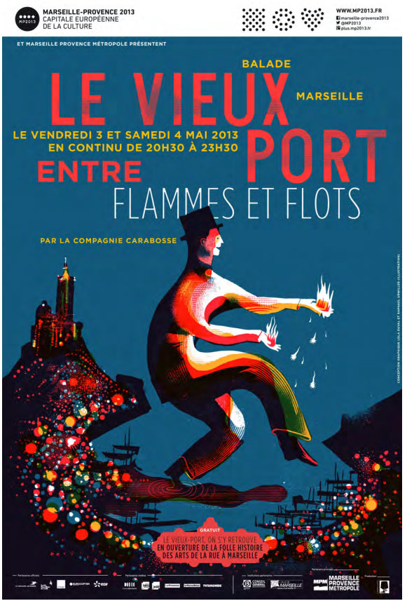 Le vieux port entre flammes et flots