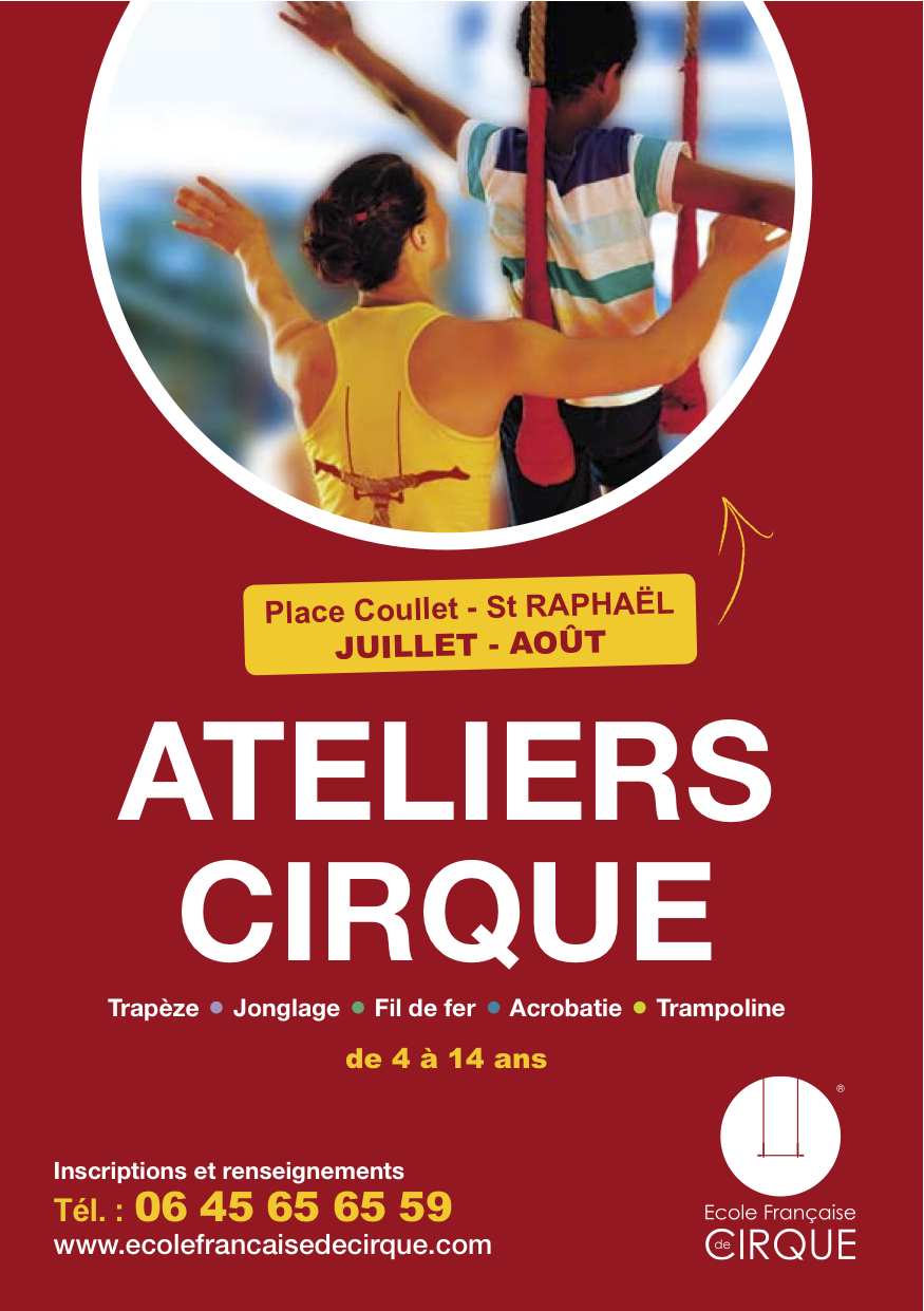 Ateliers cirque pour les enfants de 4 Ã  14 ans