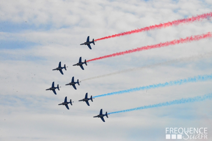 Meeting aÃ©rien avec la Patrouille de France Ã  Toulon le 16 aoÃ»t