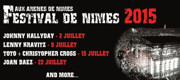 Deux nouvelles dates annoncÃ©es au Festival de NÃ®mes