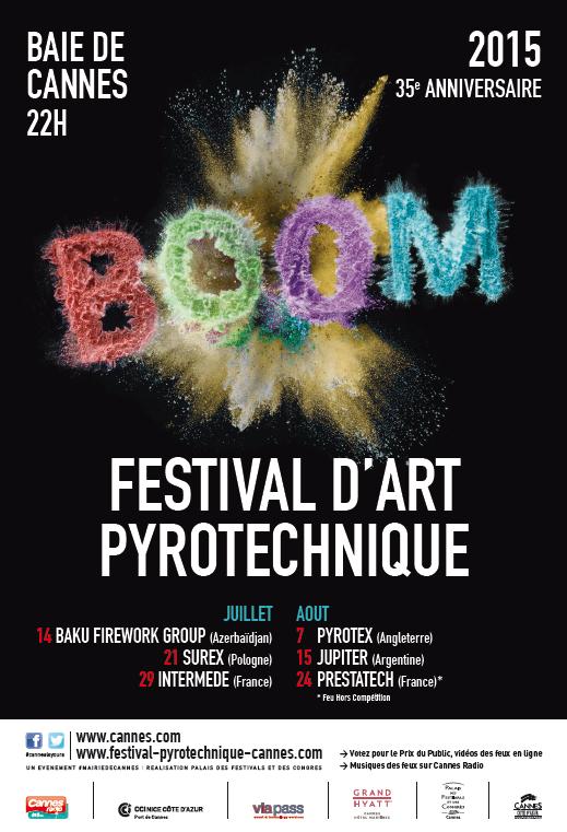 Festival dÂArt Pyrotechnique : le feu d'artifice du 29 juillet Ã  Cannes est reportÃ©