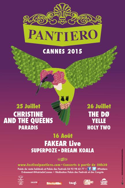 Christine and The Queens, The Do, Yelle,...au festival Pantiero Ã  Cannes cet Ã©tÃ©