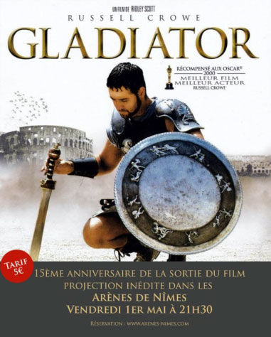 Projection du film Gladiator aux arÃ¨nes de NÃ®mes