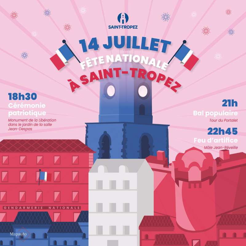 Les festivités du 14 juillet à Saint-Tropez