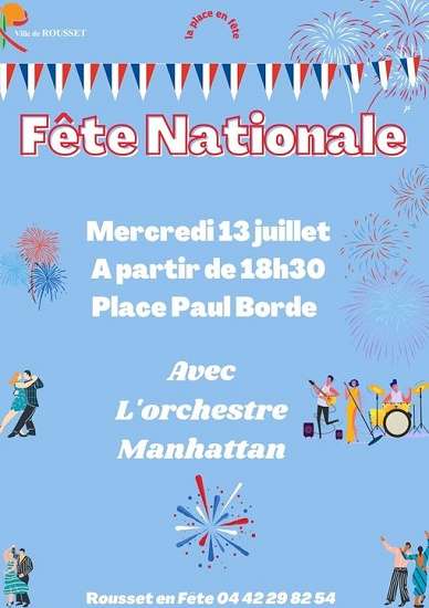 Festivités du 14 juillet  2017 à Rousset