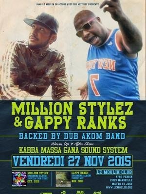 Million Stylez & Gappy Ranks : le concert est annulÃ©