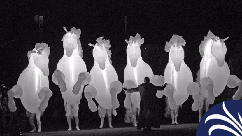 Parade lumineuse Fiers Ã  cheval