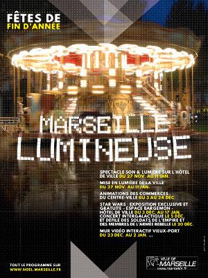 Inauguration des illuminations de NoÃ«l Ã  Marseille