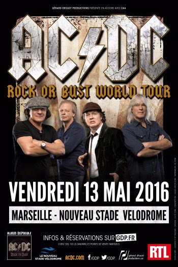 ACDC au Stade VÃ©lodrome : les places mises en vente demain !