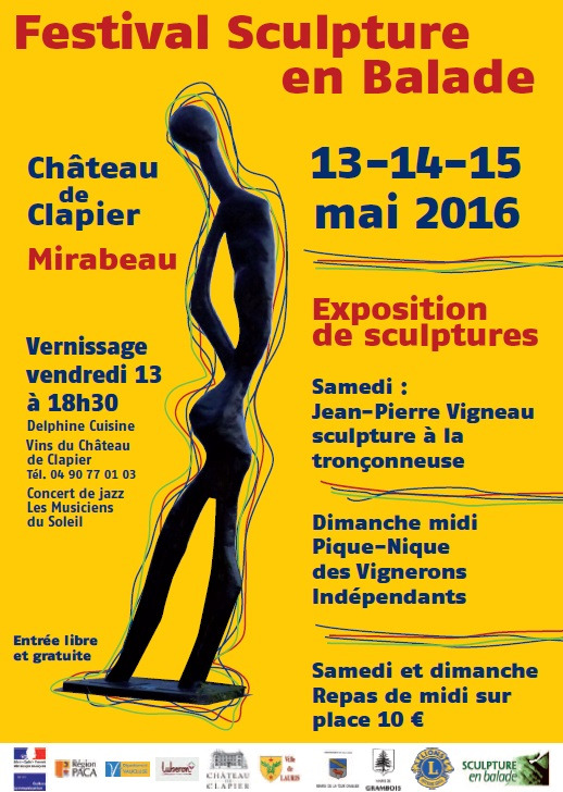 Festival Sculpture en Balade 2016 Chateau Clapier Mirabeau