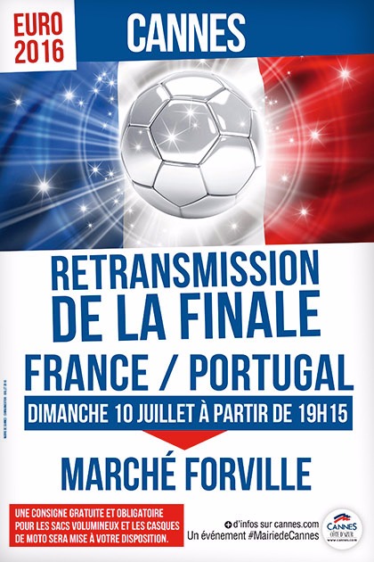 Retransmission de la finale de l'Euro 2016 Ã  Cannes