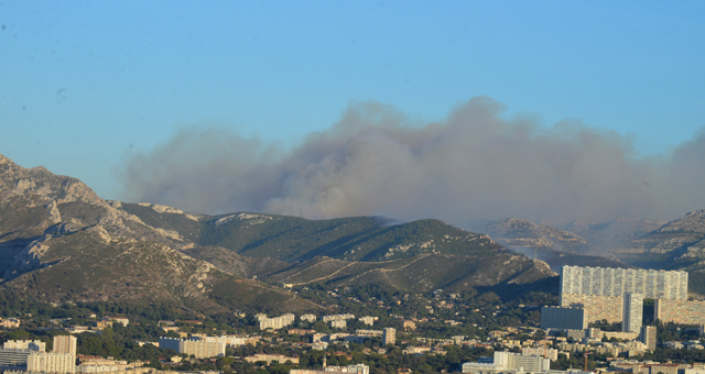 Le Parc National des Calanques ravagÃ© par les flammes