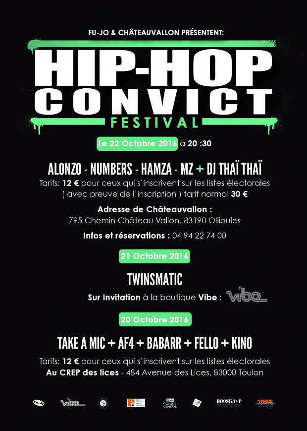Festival Hip-Hop Convict  Ã  ChÃ¢teauvallon
