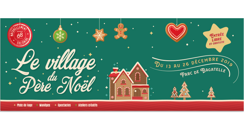 Un village de Noel dans le parc de Bagatelle