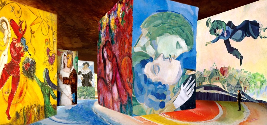Reportage : Chagall Songes d'une nuit d'Ã©tÃ© aux CarriÃ¨res de LumiÃ¨res 