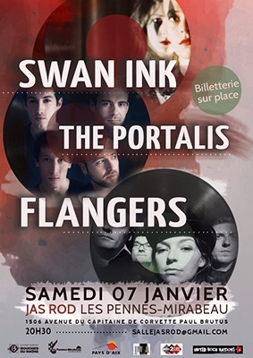 Swan Ink + The Portalis + Flangers