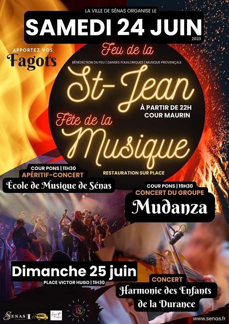 Fête de la St Jean à Sénas