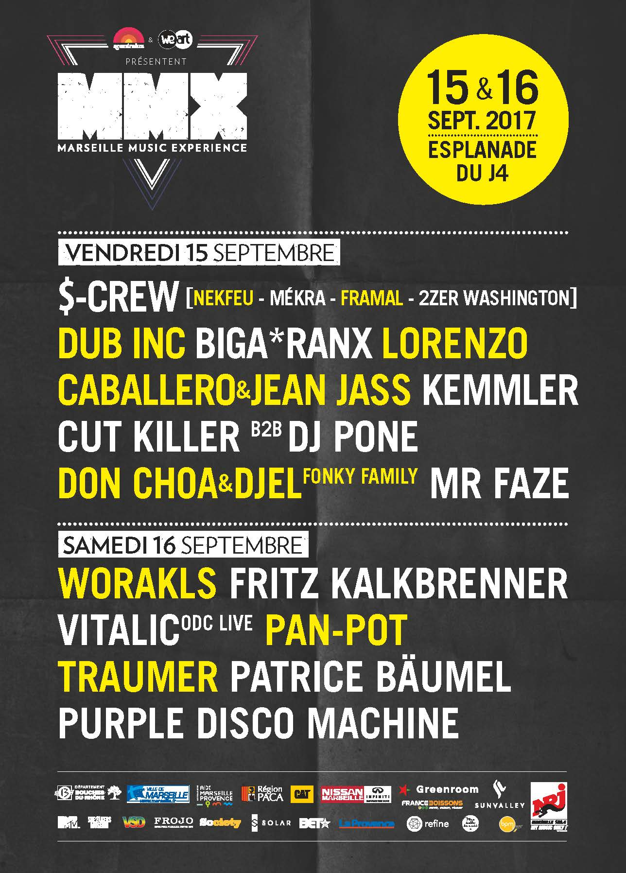 On connait la line-up du festival Marseille Music Experience 