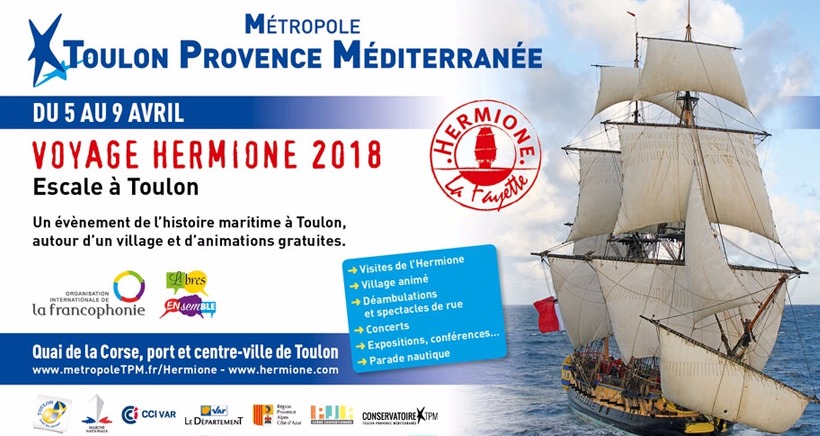 L'Hermione en escale à Toulon