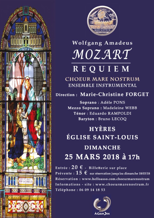 Requiem W A Mozart 25/03/2018 Hyères Frequencesud.fr