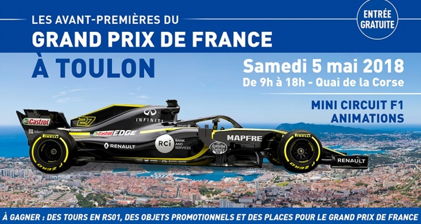 Avant-première du Grand-Prix de France : Show F1 à Toulon