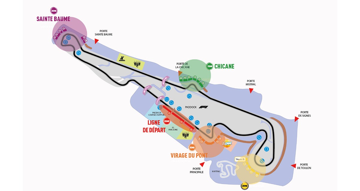 Grand Prix de France de Formule 1: Le plan du circuit